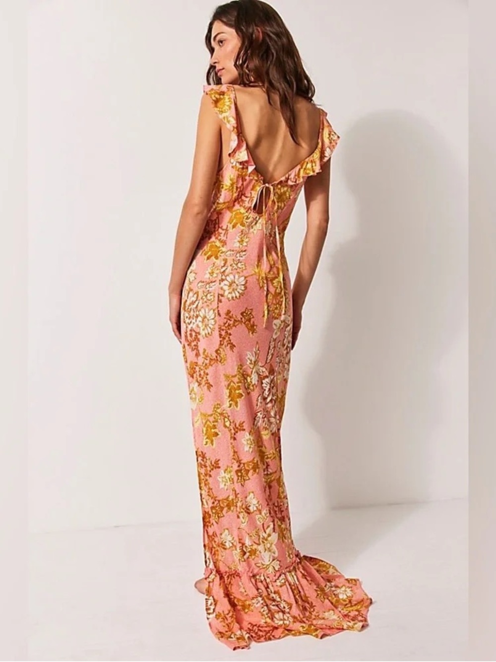 Free People Intimately "Remind me Floral Maxi" Slip Dress